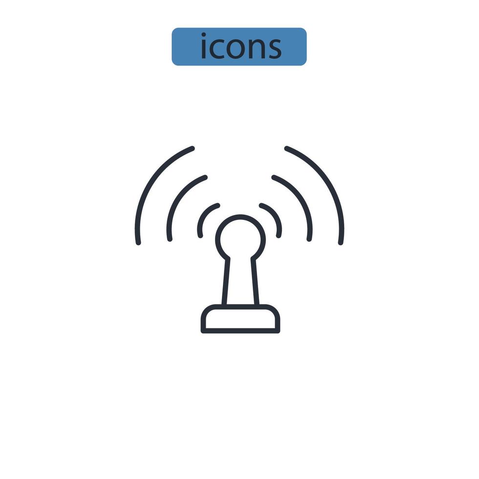 wifi icons  symbol vector elements for infographic web