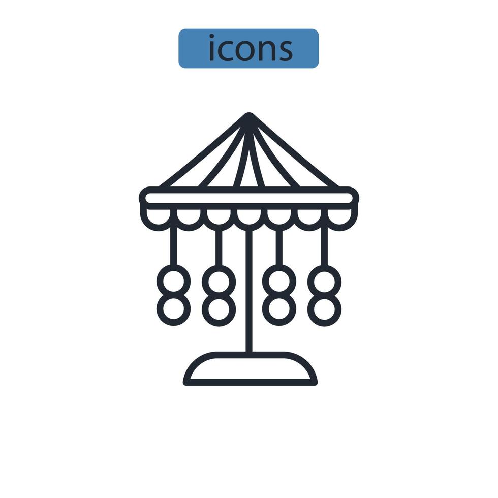 carousel icons  symbol vector elements for infographic web