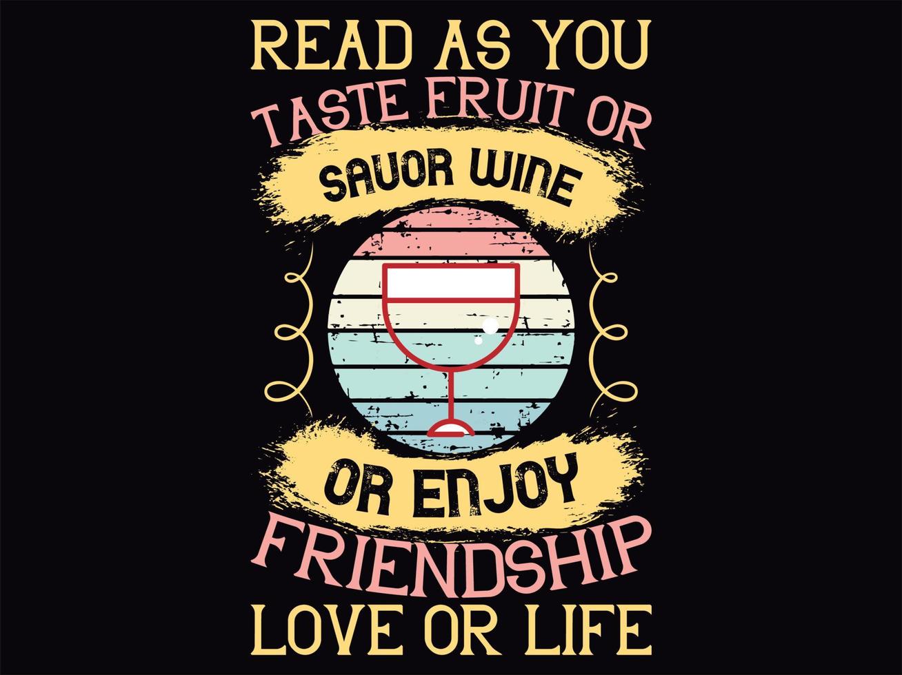 Wine t-shirt design vector file