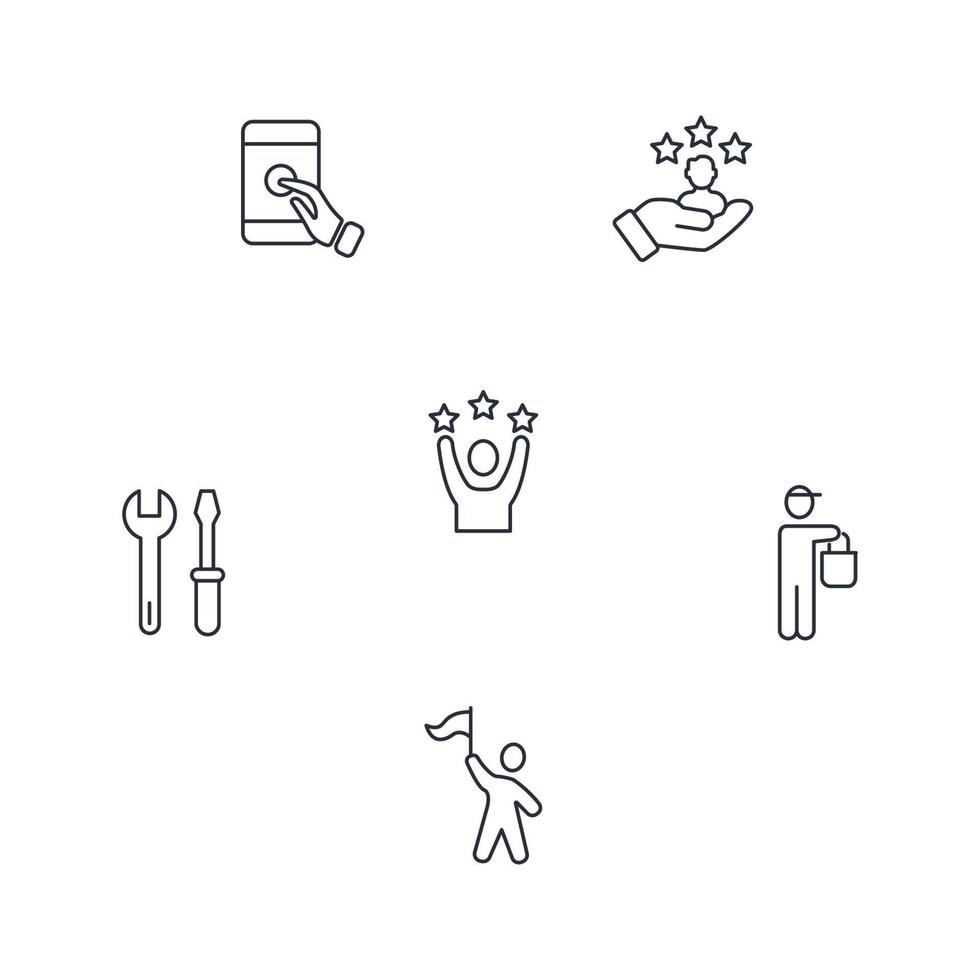 Traineeship program and apprenticeship icons set . Traineeship program and apprenticeship pack symbol vector elements for infographic web