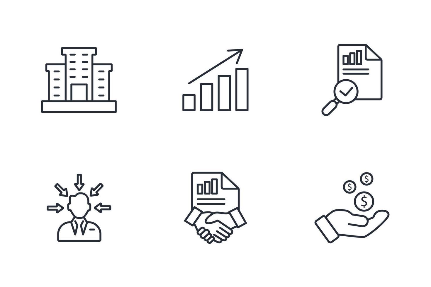 outsourcing icons set . outsourcing pack symbol vector elements for infographic web