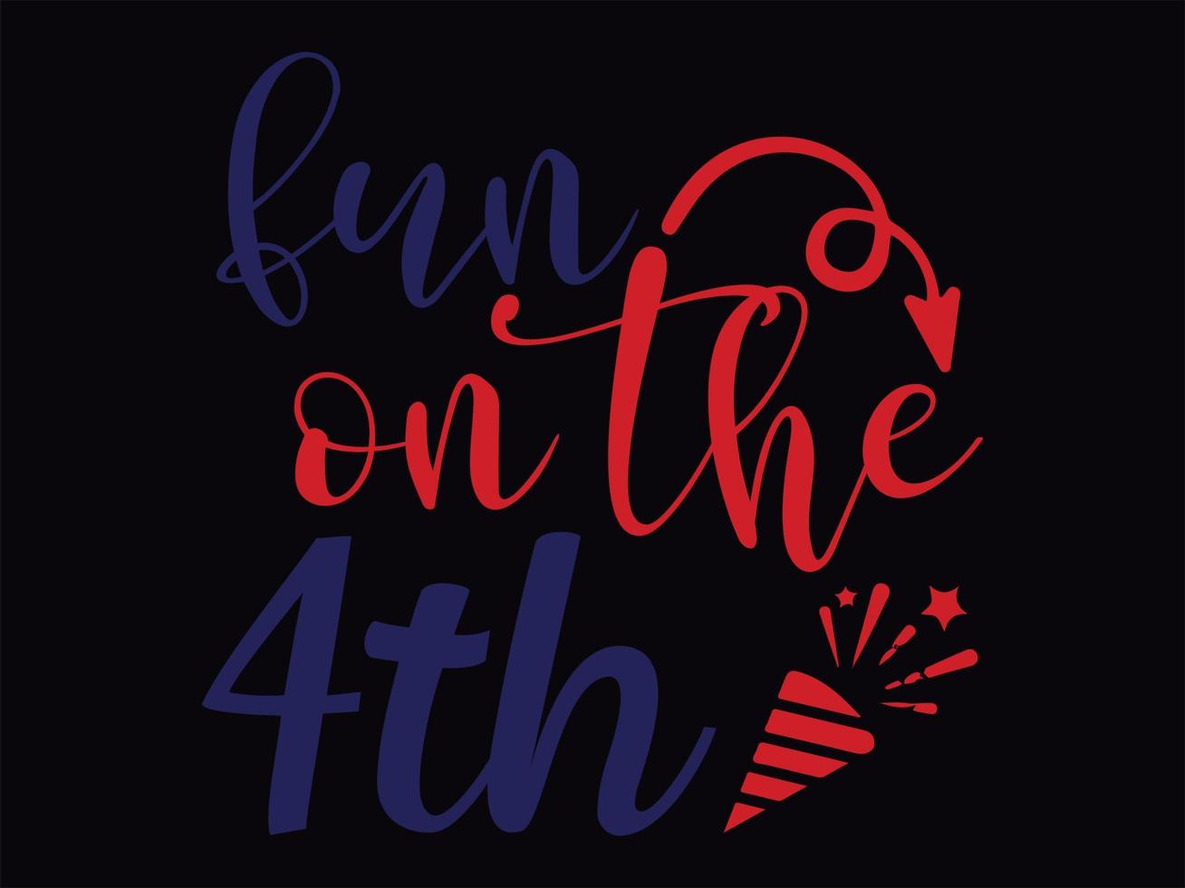 4th July t-shirt design vector file