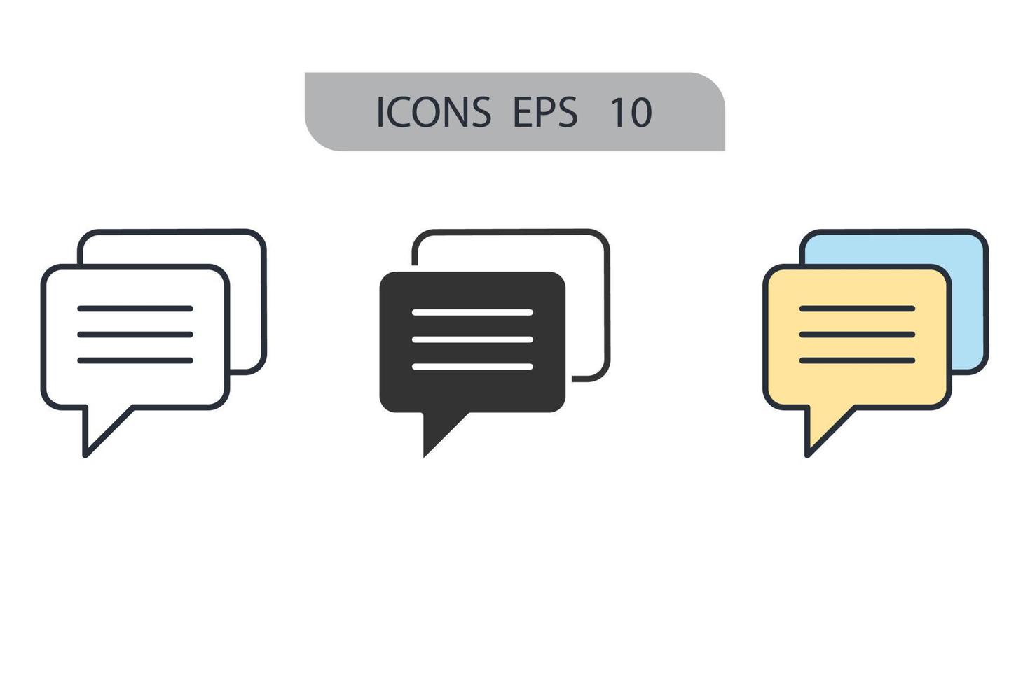 chat icons  symbol vector elements for infographic web