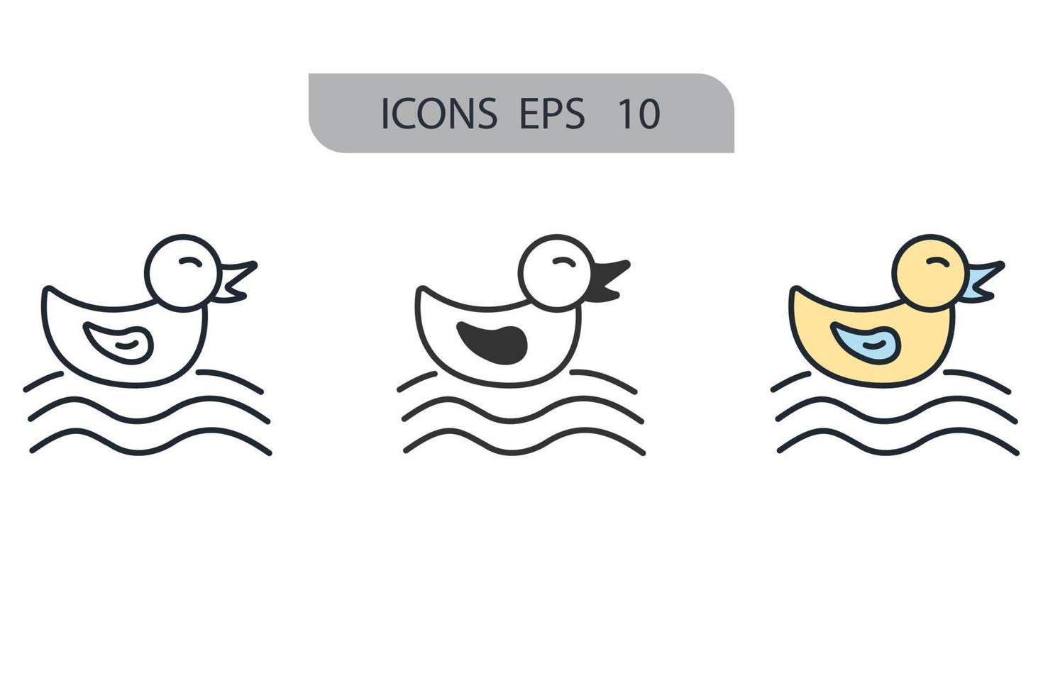 duck icons  symbol vector elements for infographic web