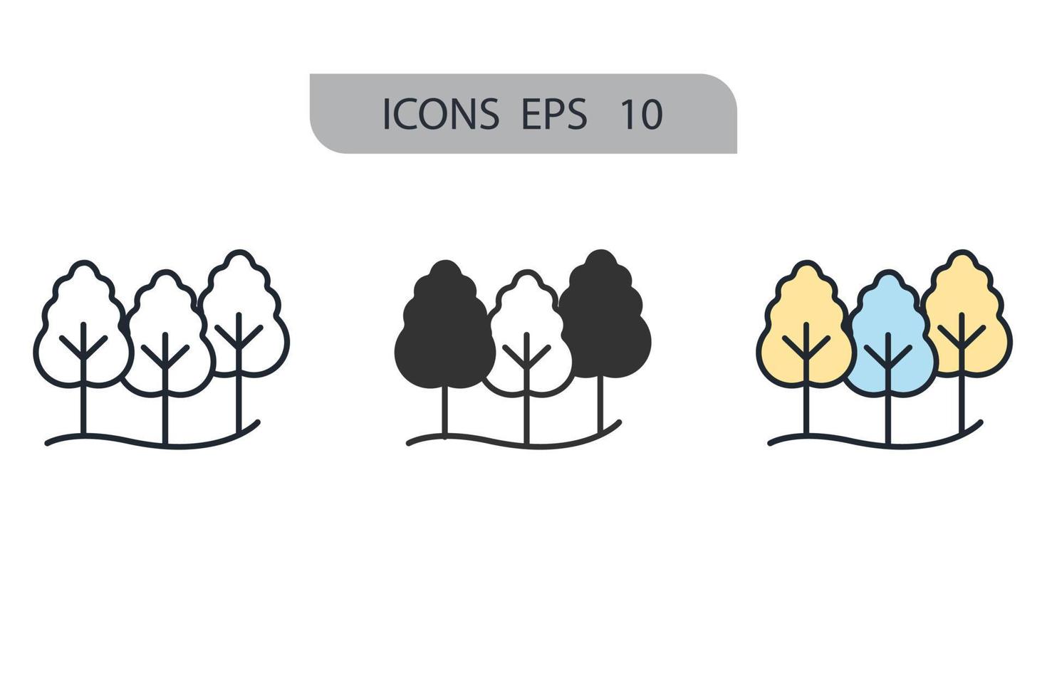 iconos de jardín símbolo elementos vectoriales para web infográfico vector