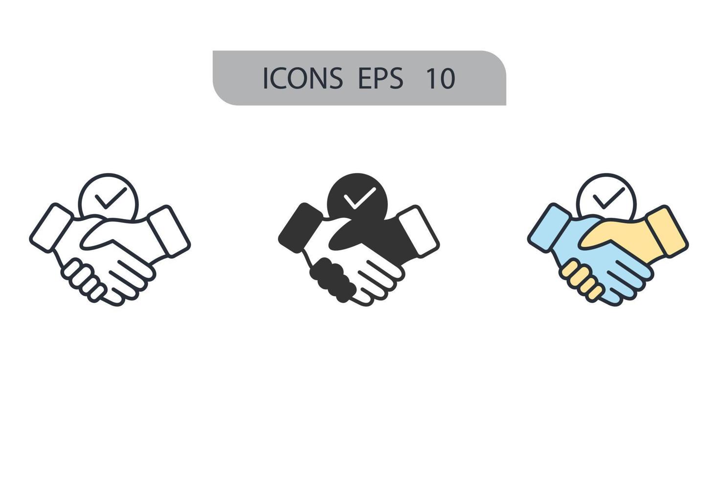 cooperation icons  symbol vector elements for infographic web