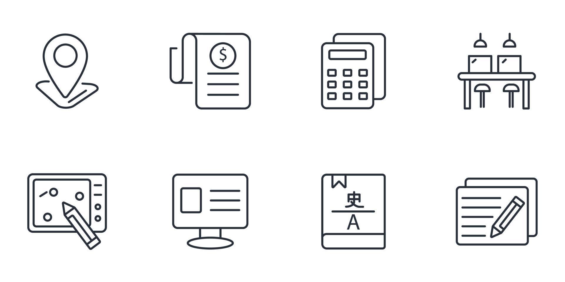 Freelance icons set . Freelance pack symbol vector elements for infographic web