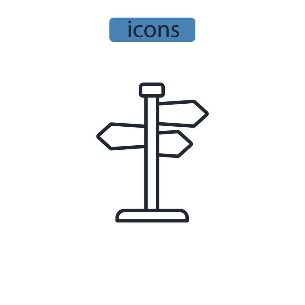 pointer icons  symbol vector elements for infographic web