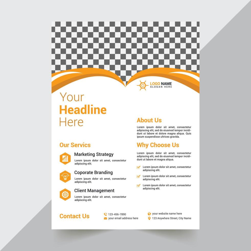 Flyer Design Template vector