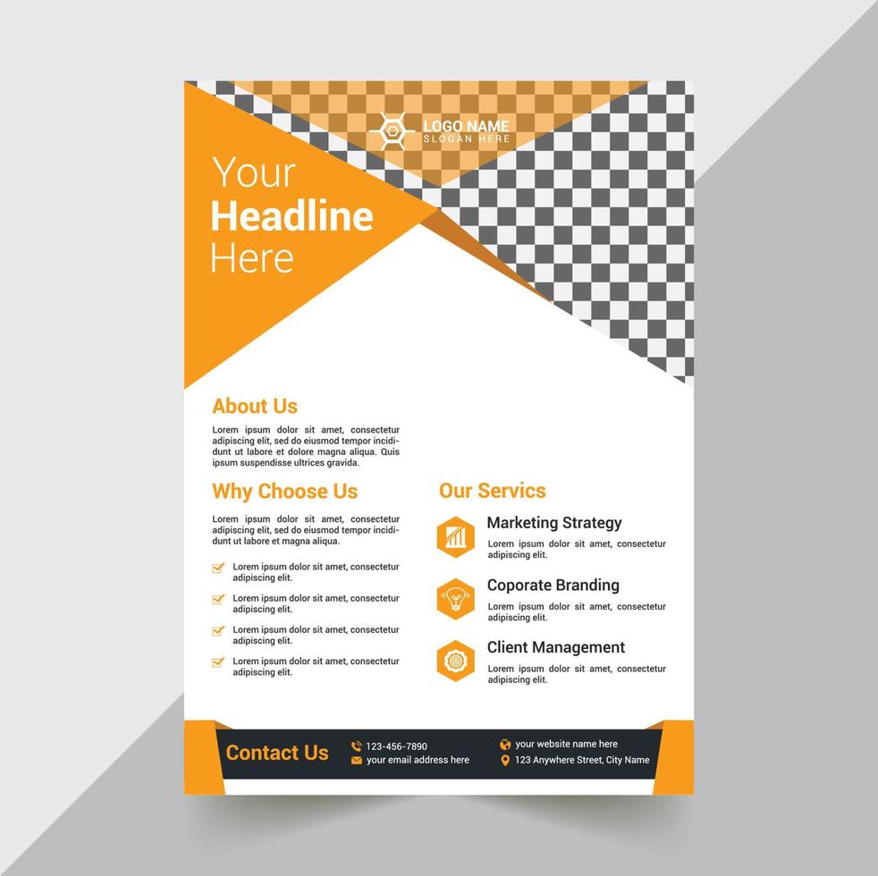 Flyer Design Template vector