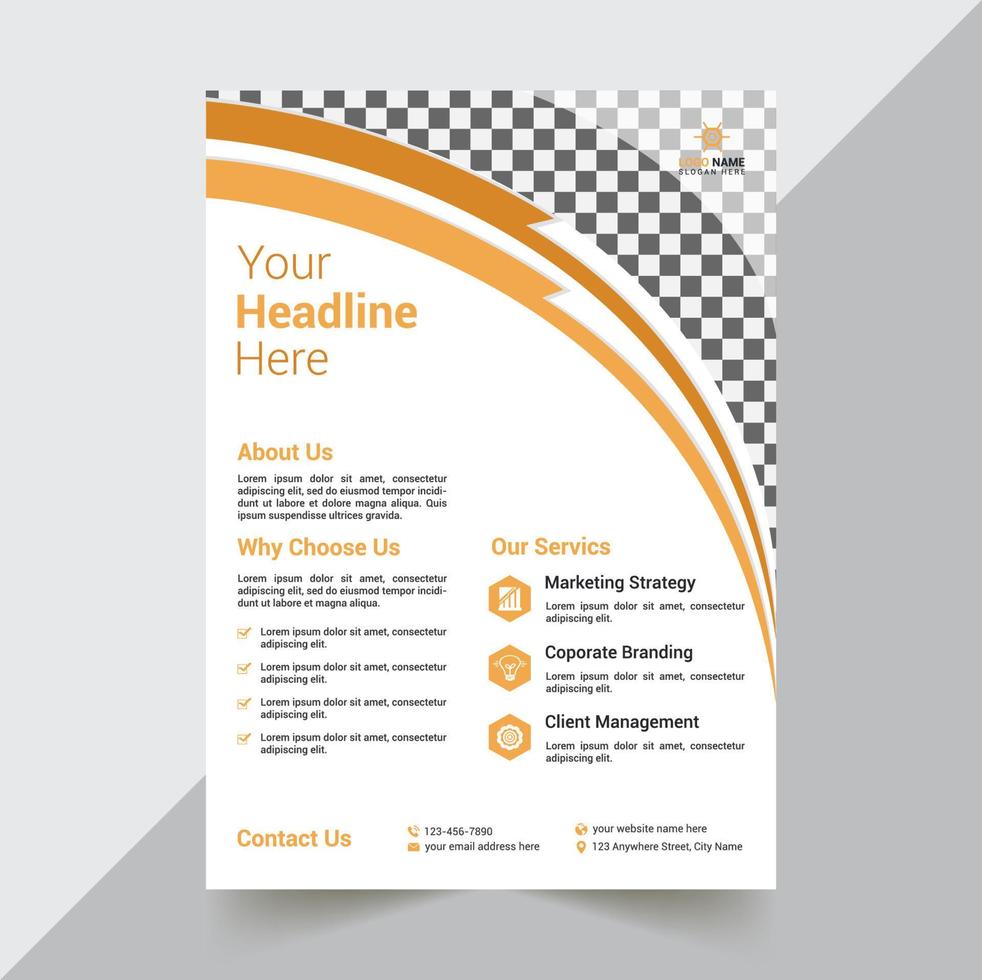 Flyer Design Template vector