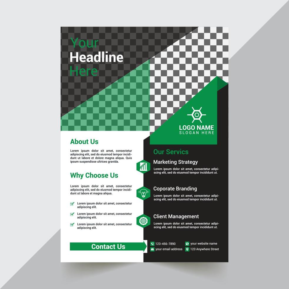 Corporate Flyer Template vector