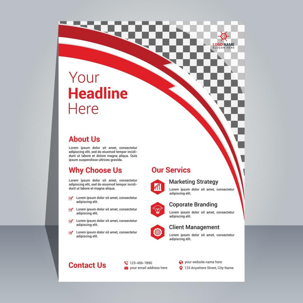 Corporate And Creative Flyer Design Template, Modern And Professional Flyer Design, Simple And Minimal Flyer Template, Flyer Design Template vector