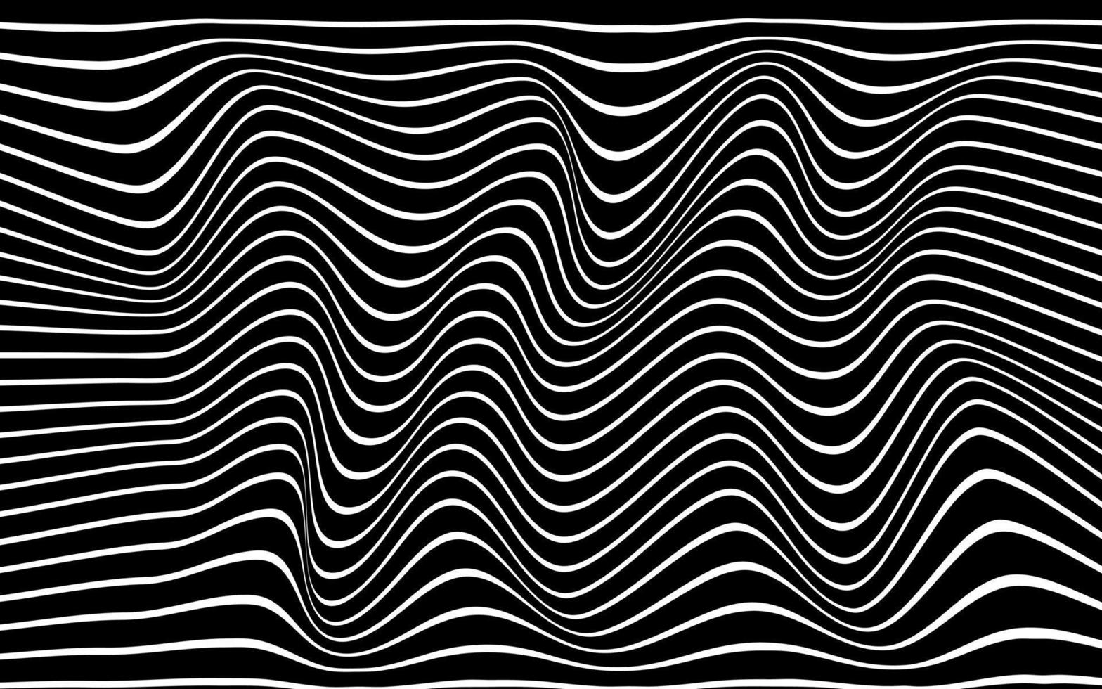 Wave Lines Pattern Abstract Background. Vector illustration.