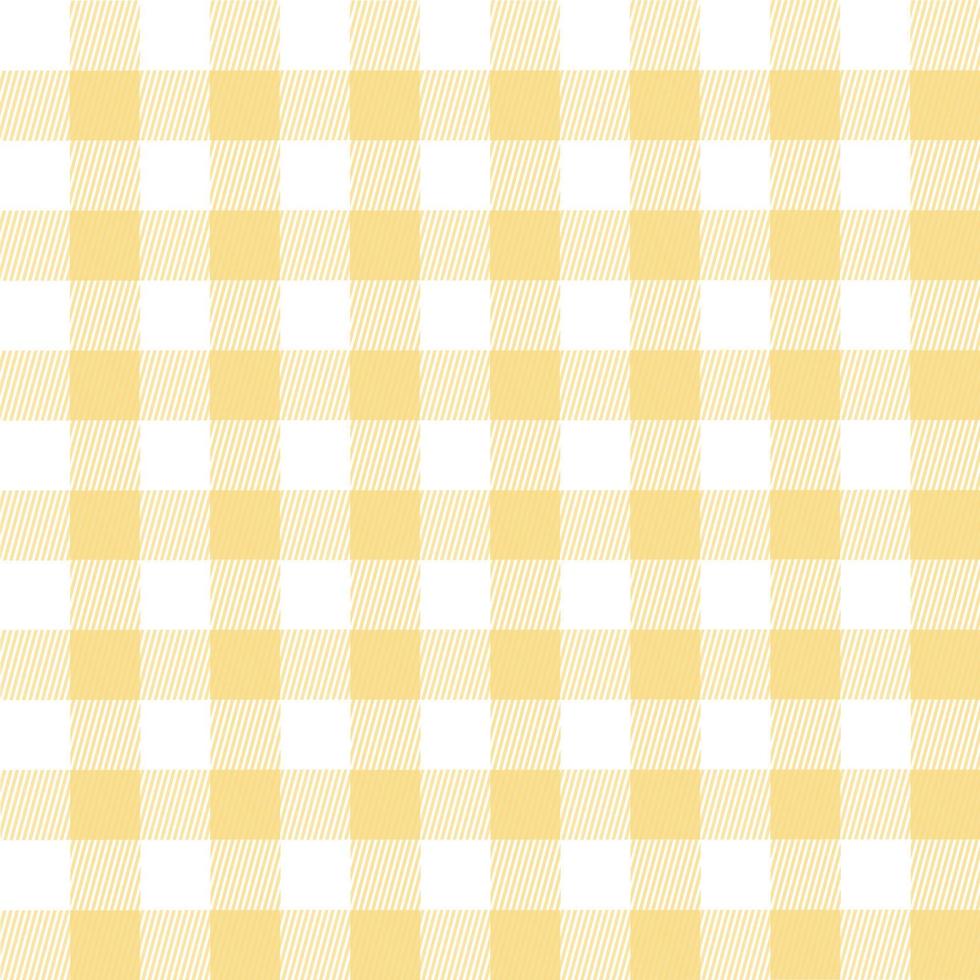 Yellow and white seamless pattern, Checkered texture. Vector illustration.