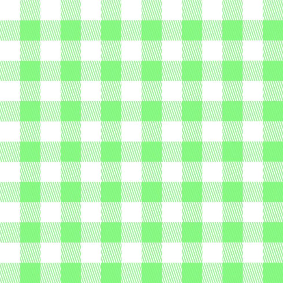 Green and white seamless pattern, Checkered texture. Vector illustration.