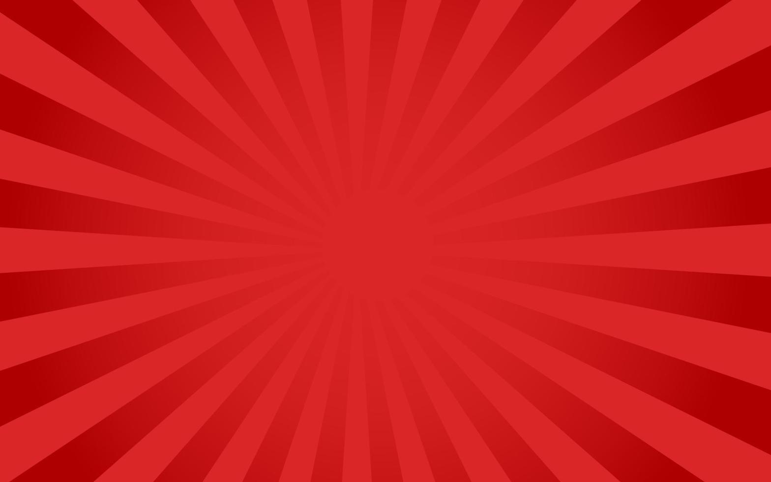 rayos de sol estilo retro vintage sobre fondo rojo, fondo de patrón de rayos de sol. rayos ilustración de vector de banner de verano