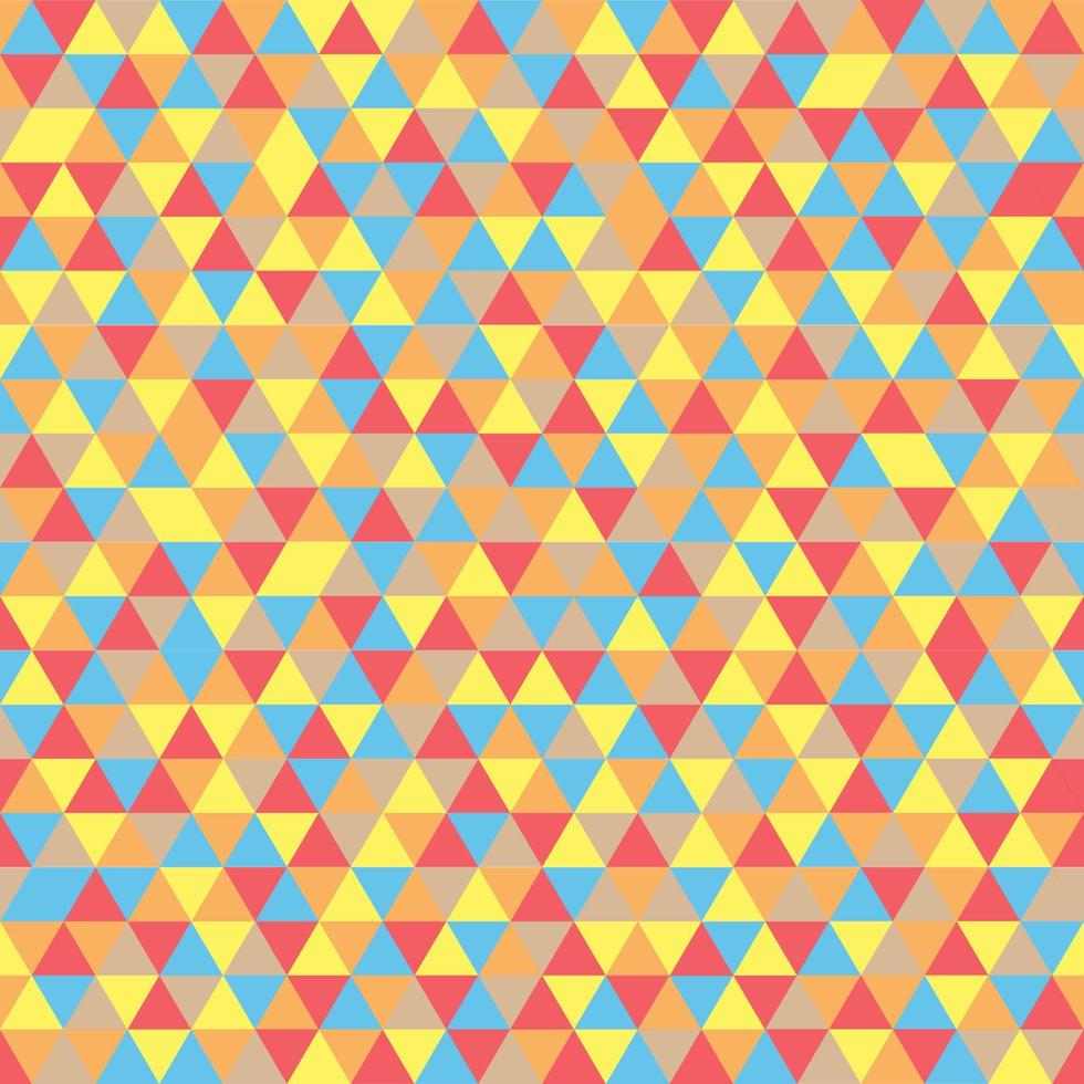 Abstract geometry triangle seamless background. Retro triangle pattern. Vector illustration