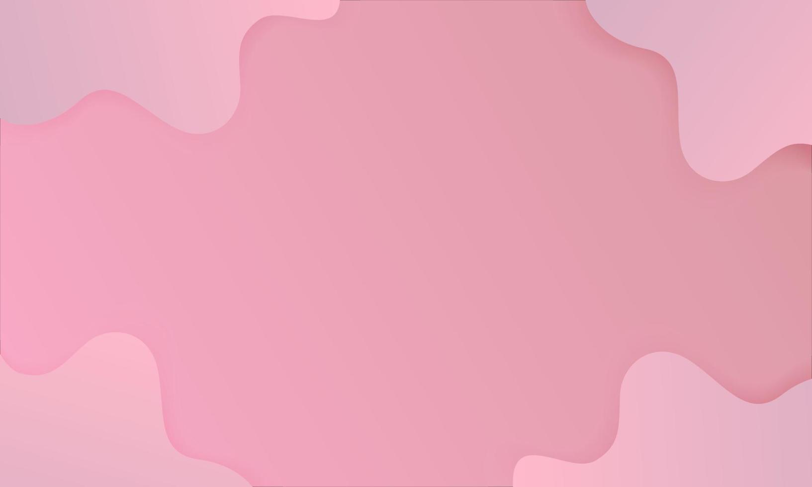 Pink geometric background fluid shapes vector elements. Vector illustration