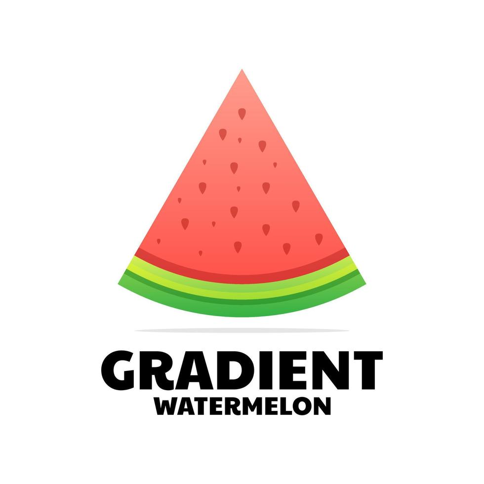 watermelon gradient logo design vector