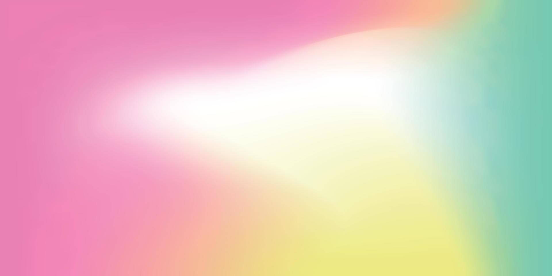 Bright summer gradient background in pink, yellow, green and blue. Good for banner, social media template, poster and flyer template vector