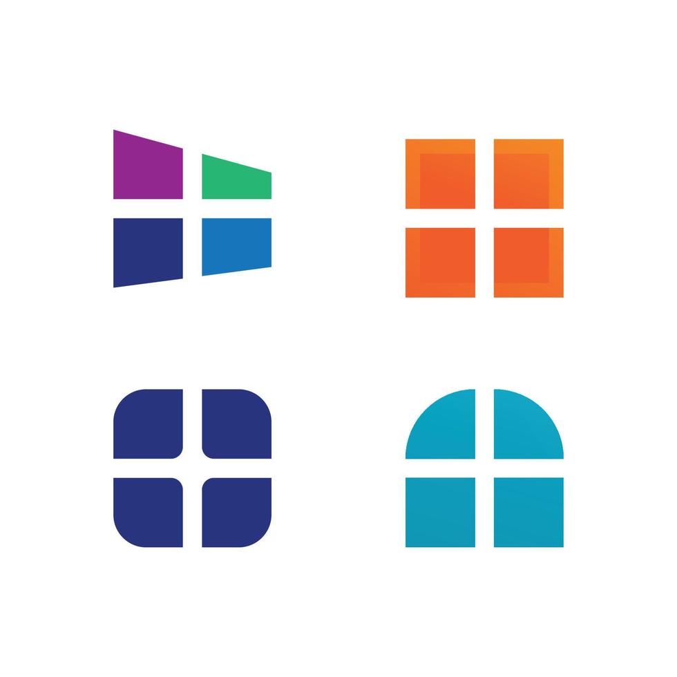 Real estate and home buildings vector logo icons template