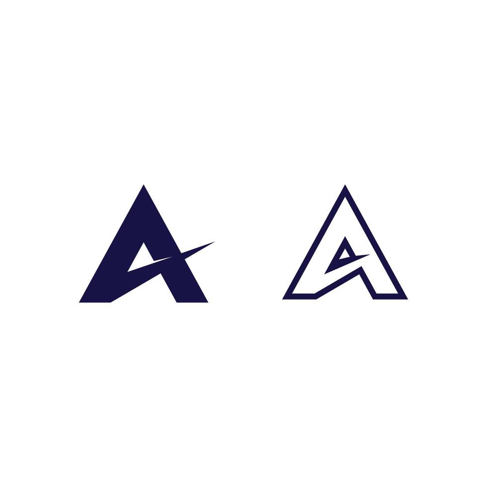 A Letter Logo font design, Template vector