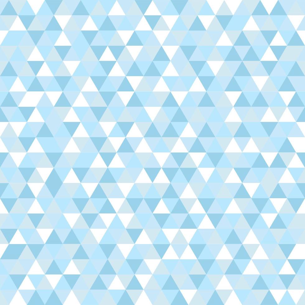Abstract geometry triangle light blue seamless background. Retro triangle pattern. Vector illustration