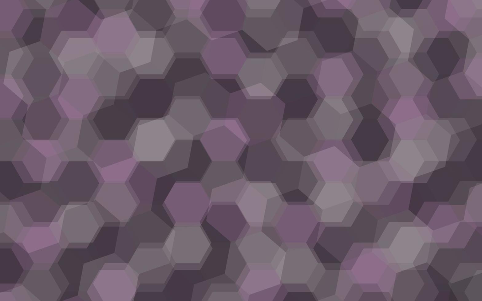 Purple abstract gradient background with hexagons. Vector illustration.