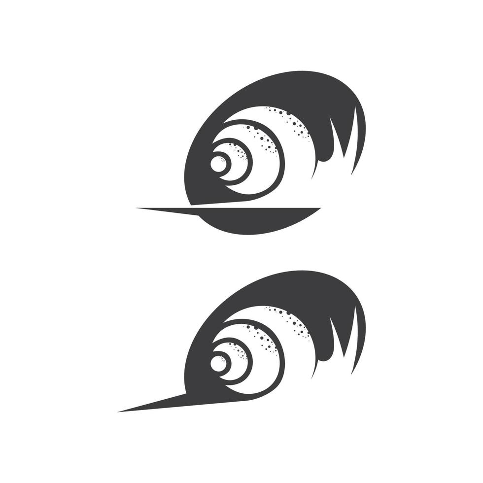 snail logo template vector icon illustration design