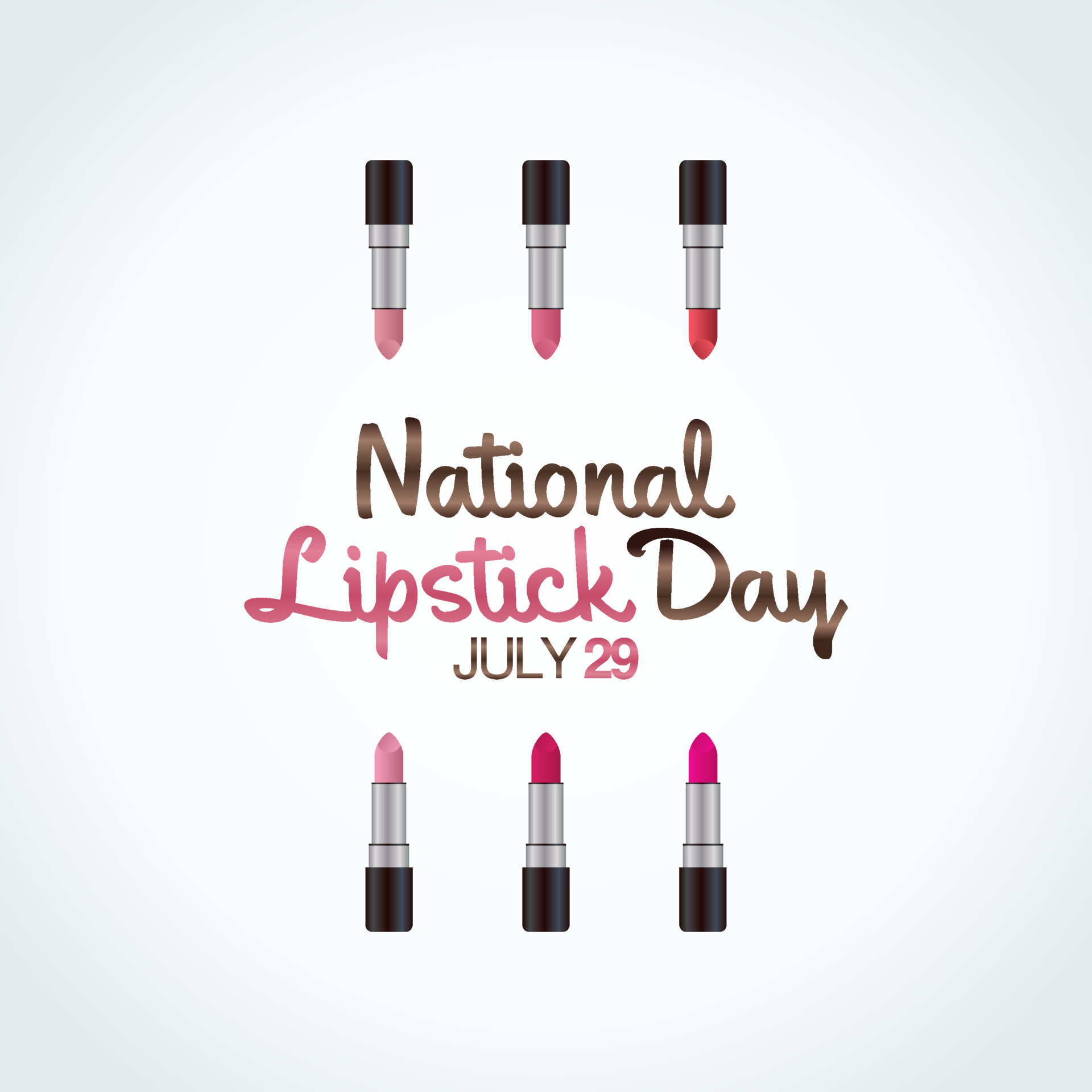 vector graphic of national lipstick day good for national lipstick day