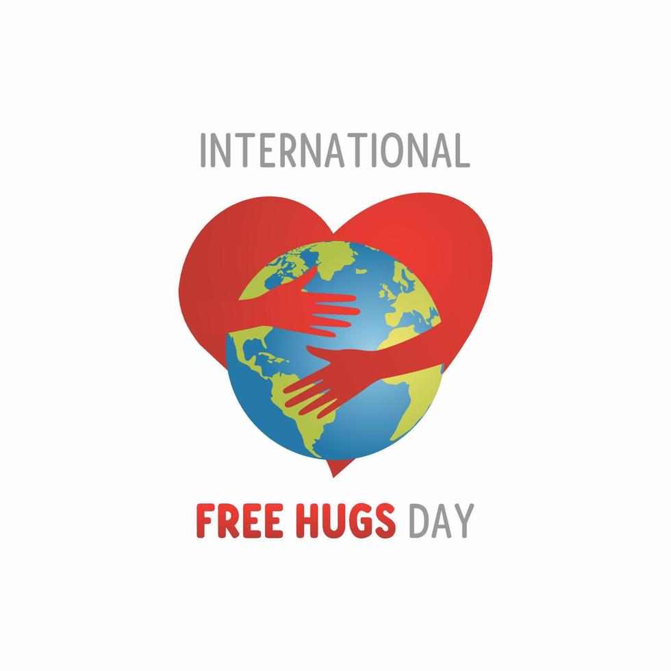 vector graphic of international free hugs day good for international free hugs day celebration
