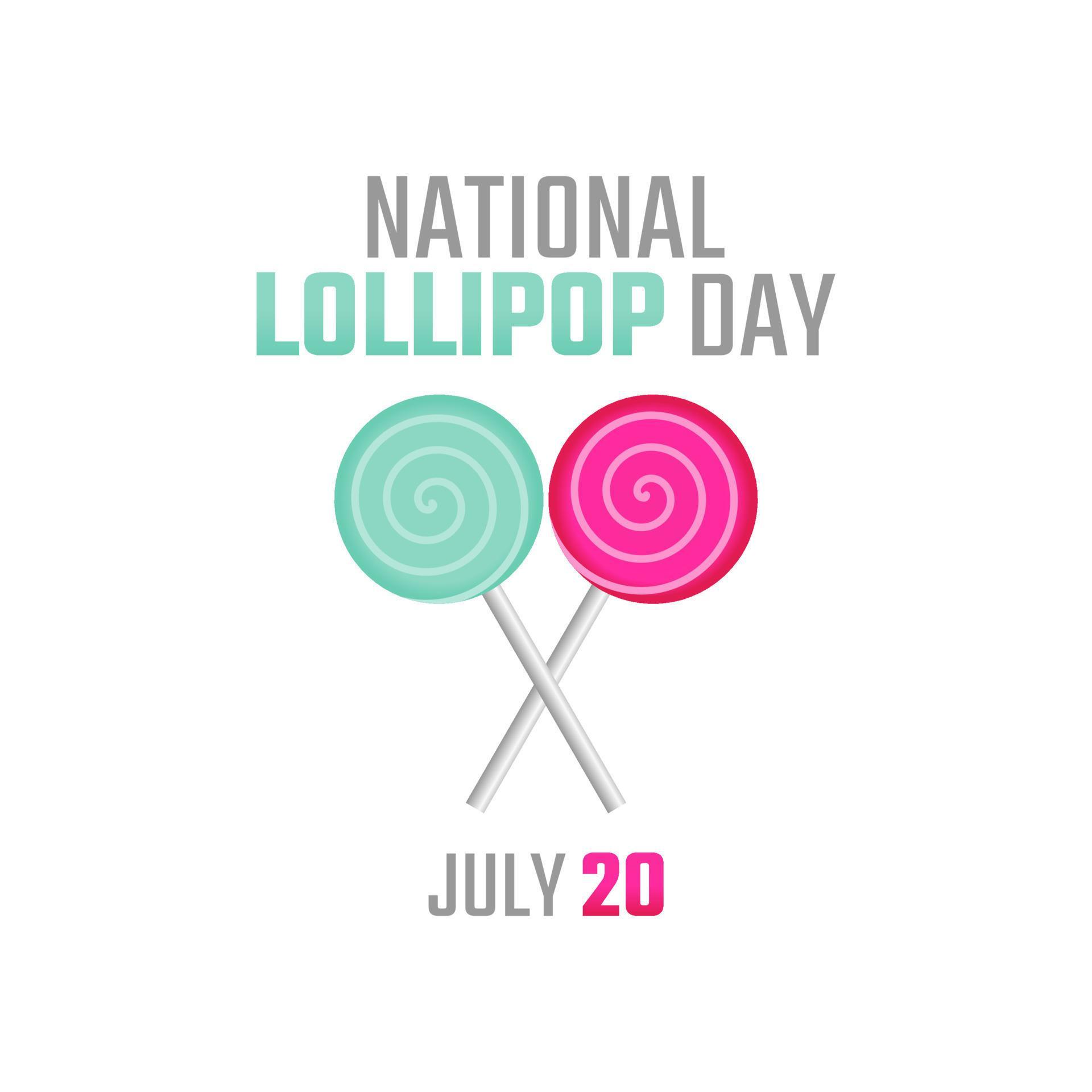 vector graphic of national lollipop day good for national lollipop day