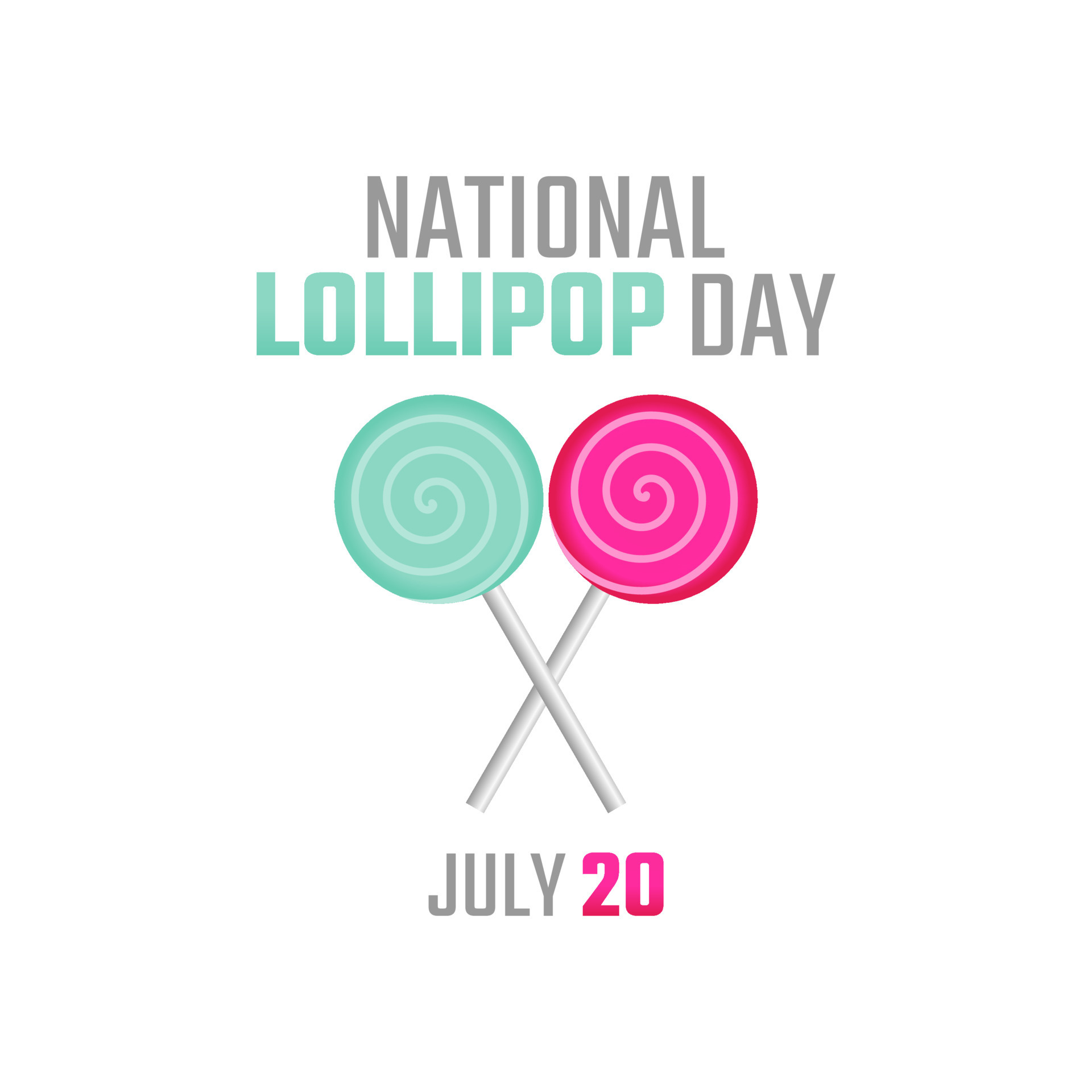 vector graphic of national lollipop day good for national lollipop day