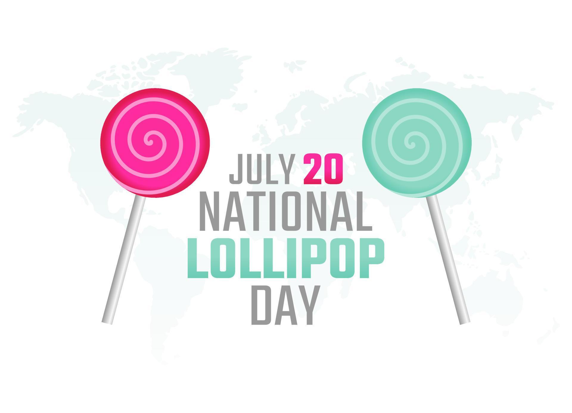 vector graphic of national lollipop day good for national lollipop day