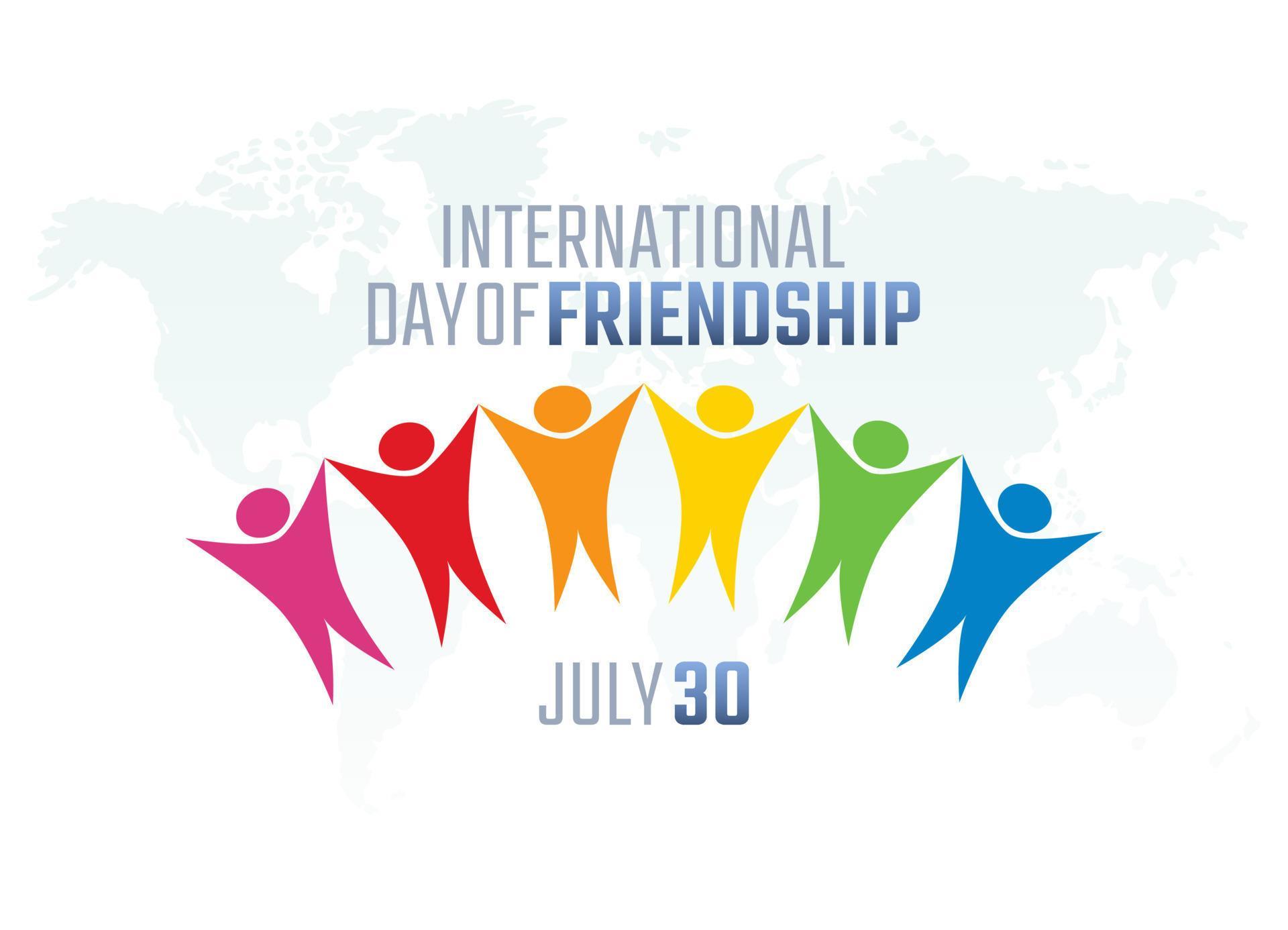 vector graphic of international day of friendship good for