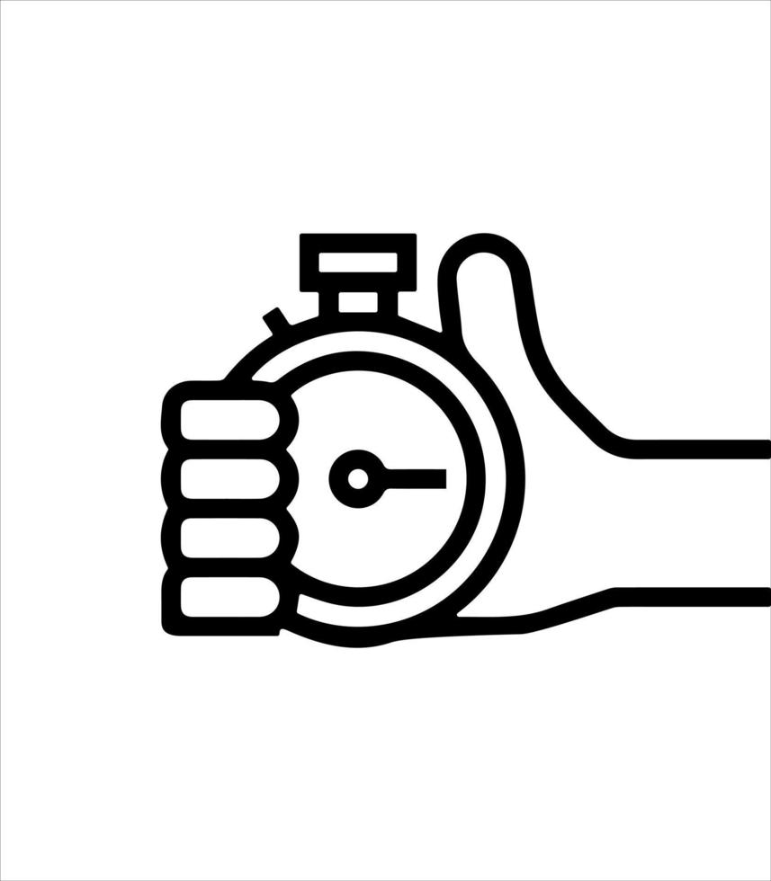 stopwatch icon and time calculation vector