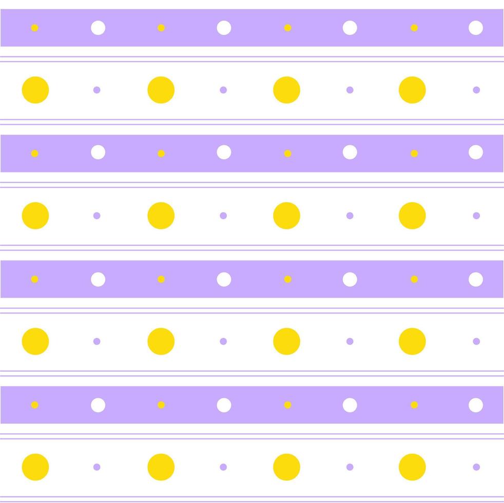 Purple Yellow Pastel Polkadot Circle Round Horizontal Line Stripe Dot Dash Line Circle Seamless Pattern Vector Illustration Tablecloth, Picnic mat wrap paper, Mat, Fabric, Textile, Scarf