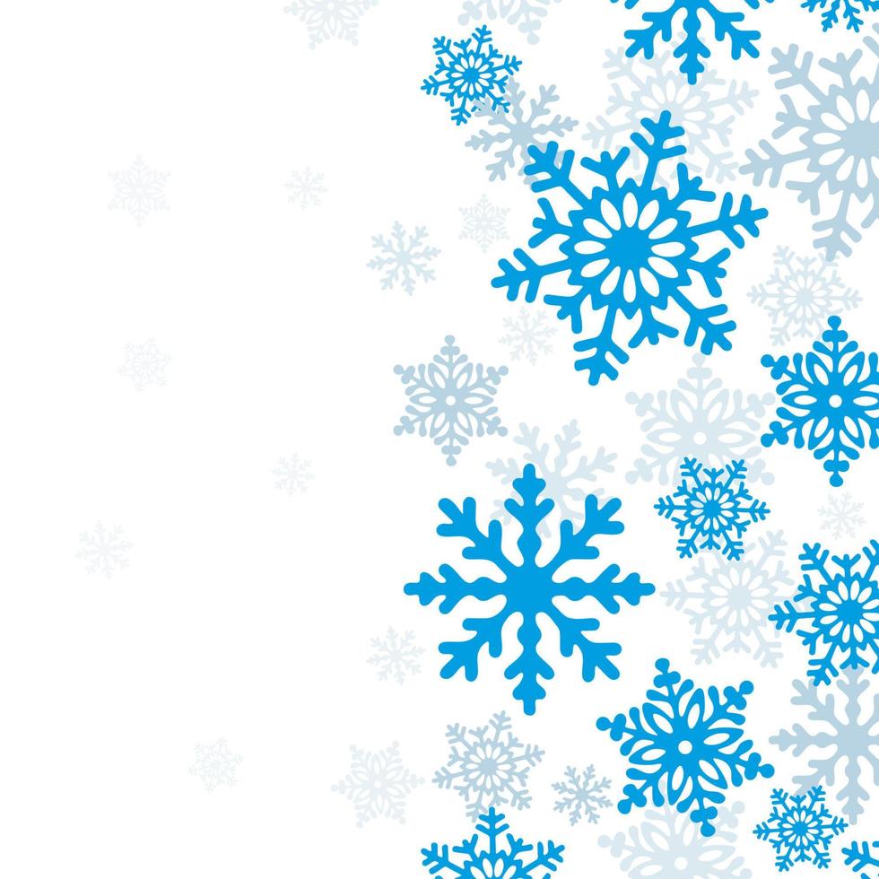 fondo de invierno para diseño con espacio de copia. fondo de invierno de nieve de navidad. ilustración vectorial vector