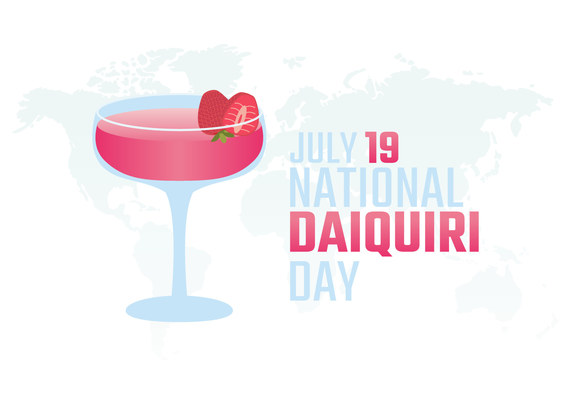 vector graphic of national daiquiri day good for national daiquiri day