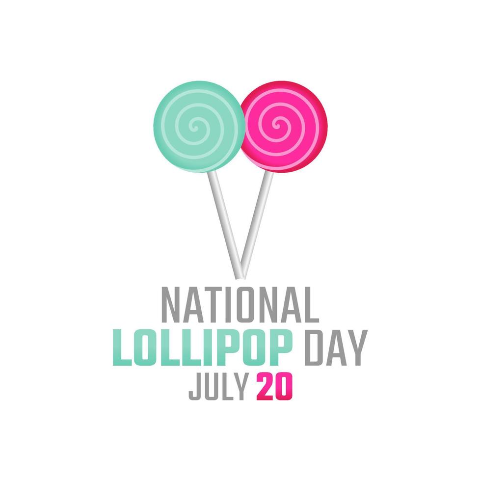 vector graphic of national lollipop day good for national lollipop day