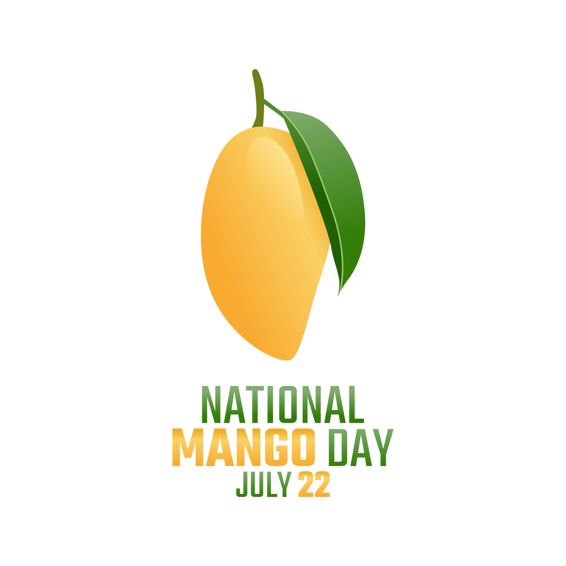 vector graphic of national mango day good for national mango day