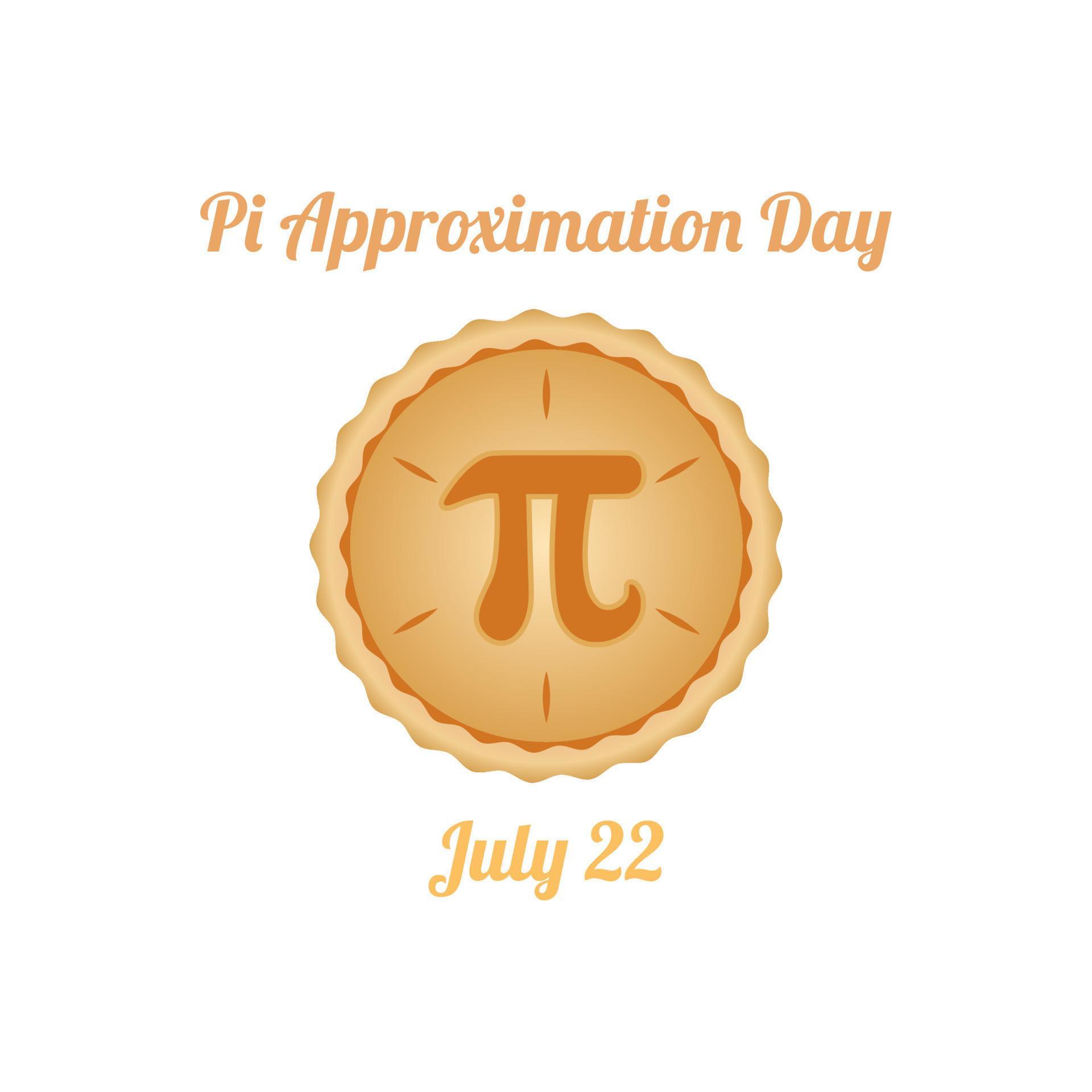 vector graphic of pi approximation day good for pi approximation day