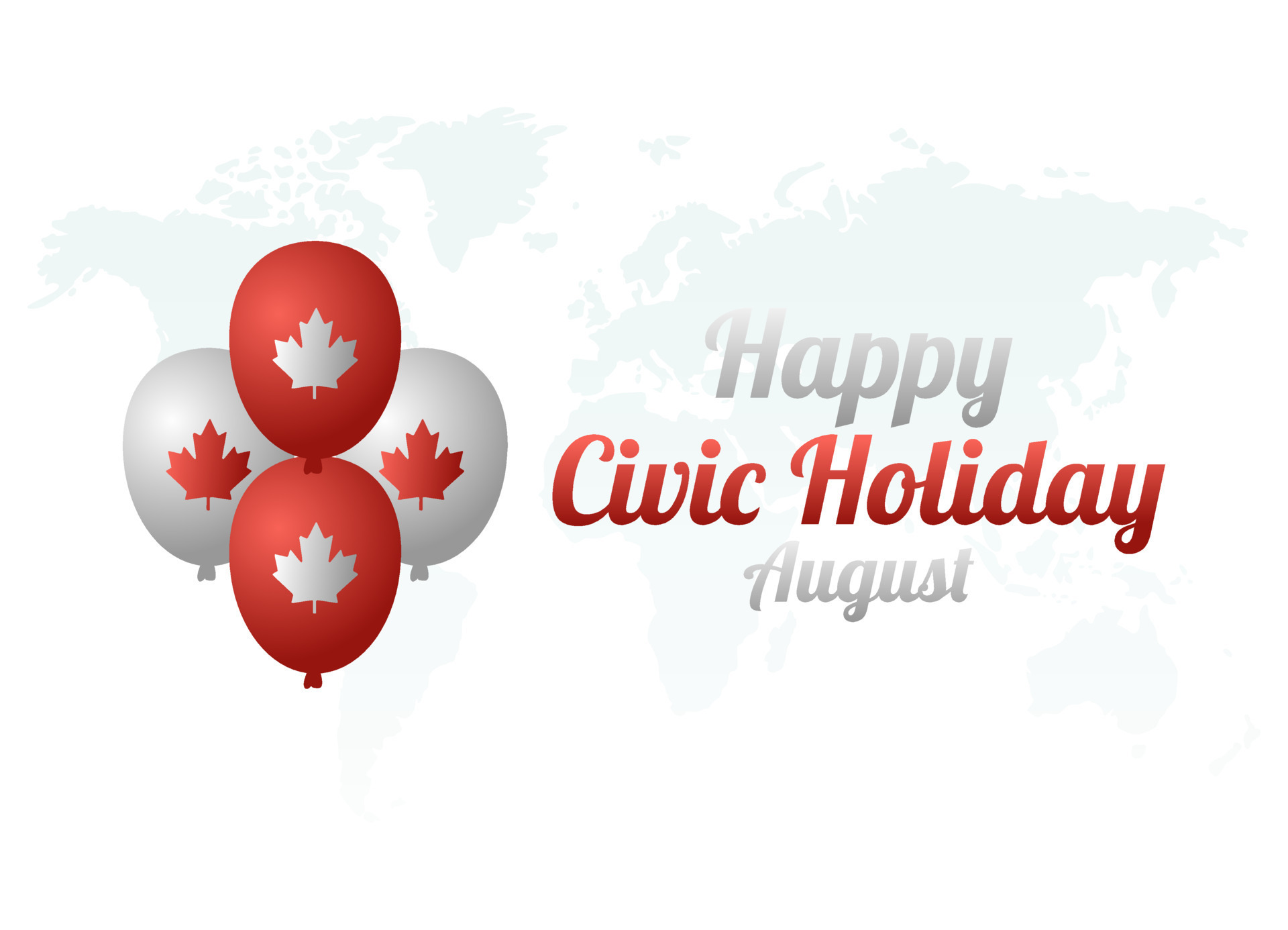 vector graphic of happy civic holiday good for civic holiday