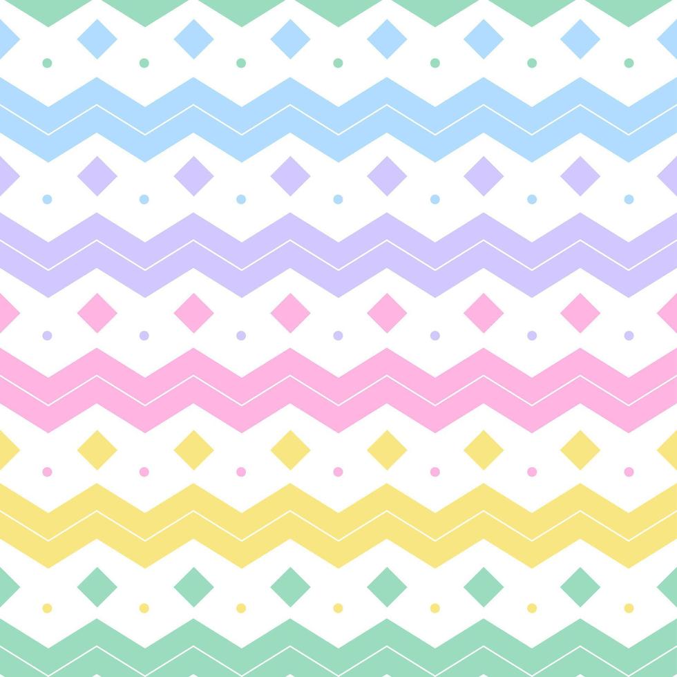 arco iris pastel diamante inclinación cuadrado horizontal zig zag línea raya punto línea círculo patrón sin costuras vector ilustración mantel, alfombra de picnic papel de envoltura, alfombra, tela, textil, bufanda