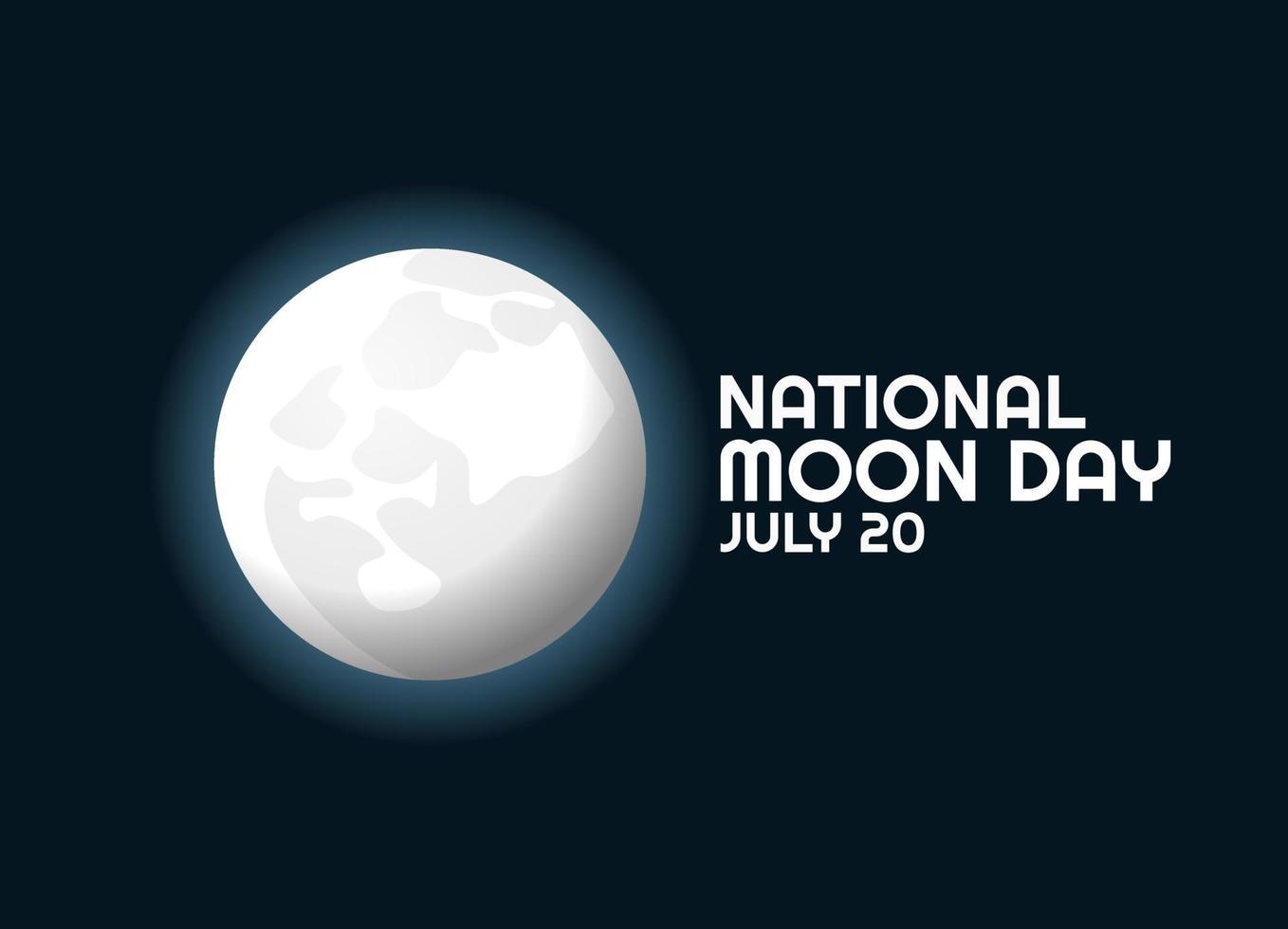 vector graphic of national moon day good for national moon day