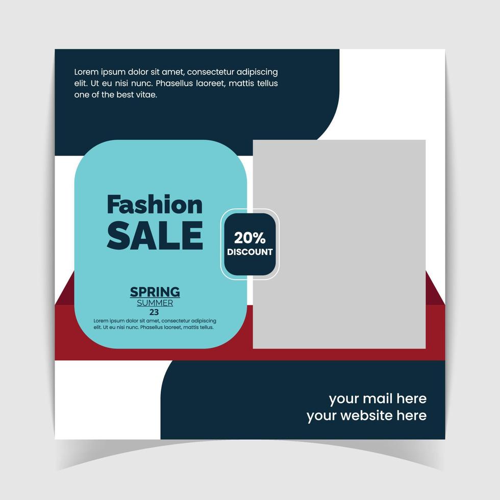 Fashion Sale Banner Design Template vector