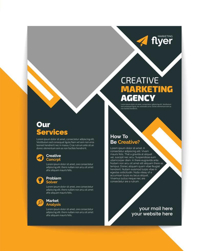 Corporate Flyer Design Template vector