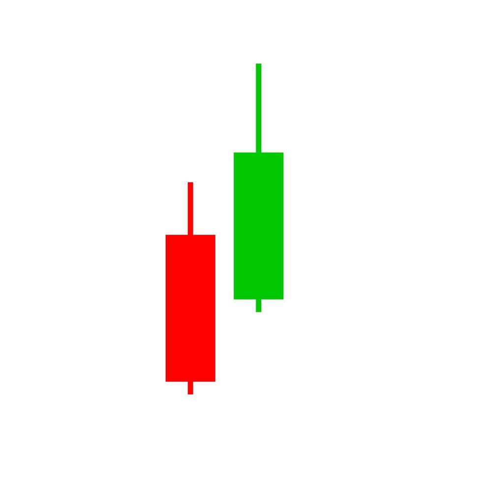 Candlestick chart illustration vector