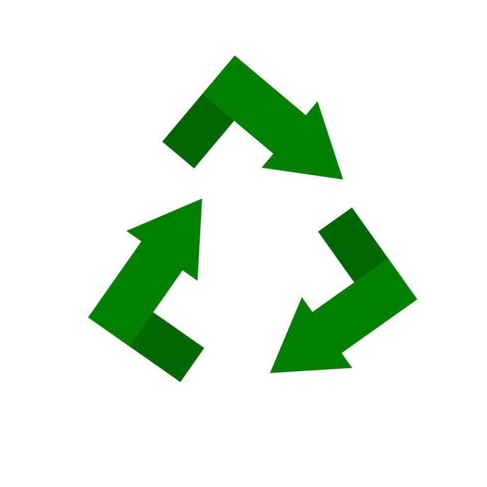 icono de reciclaje. reducir, reutilizar, reciclar el concepto vector